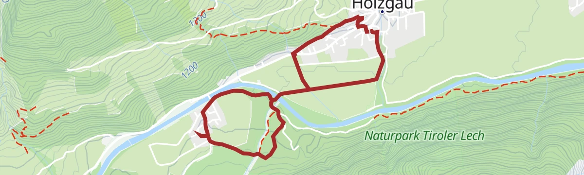 Route map: Holzgauer Entdeckungstour: Dürnau Runde